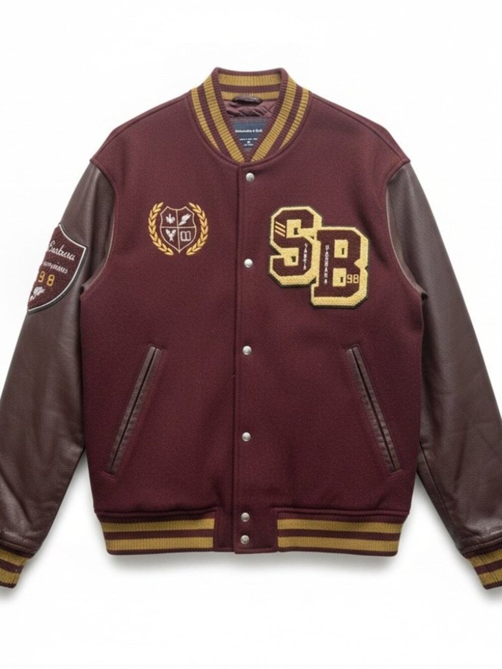 Abercrombie & Fitch Letterman Jacket, Size Medium (Men